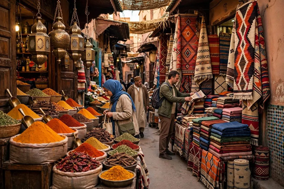 The souks of the Marrakech medina